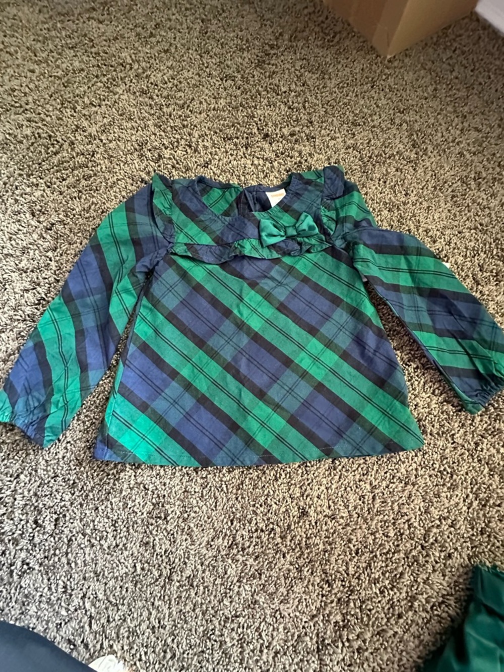 Gymboree plaid outfit girls 2T shirt & skirt